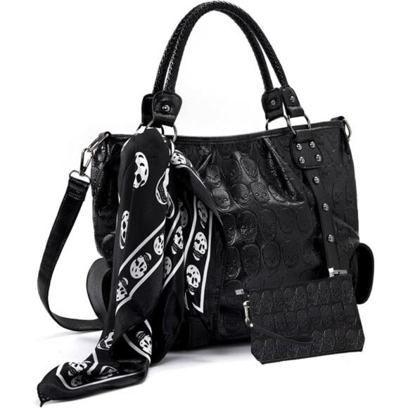 Women Skull Tote Bag A2